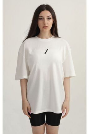 Kadın Beyaz Yaşam Çiçeği Özel Koleksiyon T-shirt SLASH11