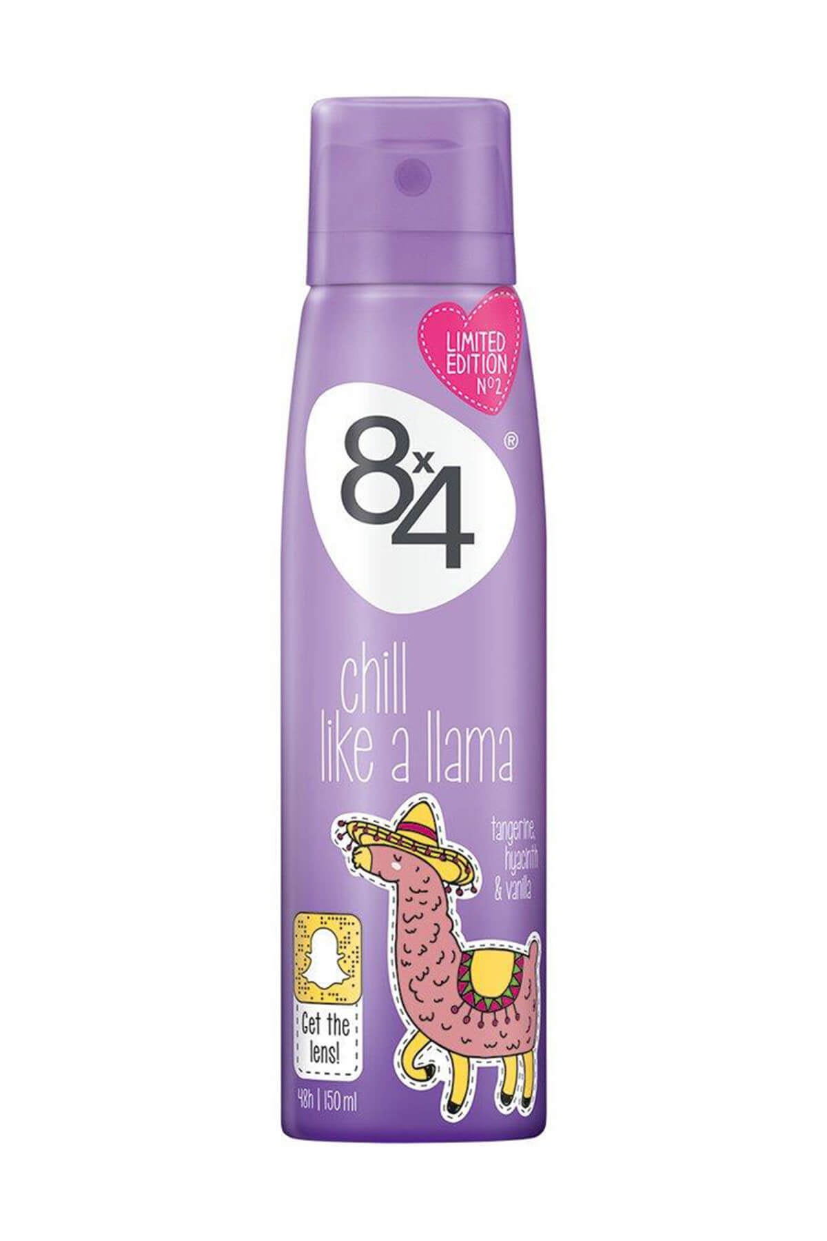 8x4 Kadın Deodorant Chill Like A Llama Limited Edition 150ml
