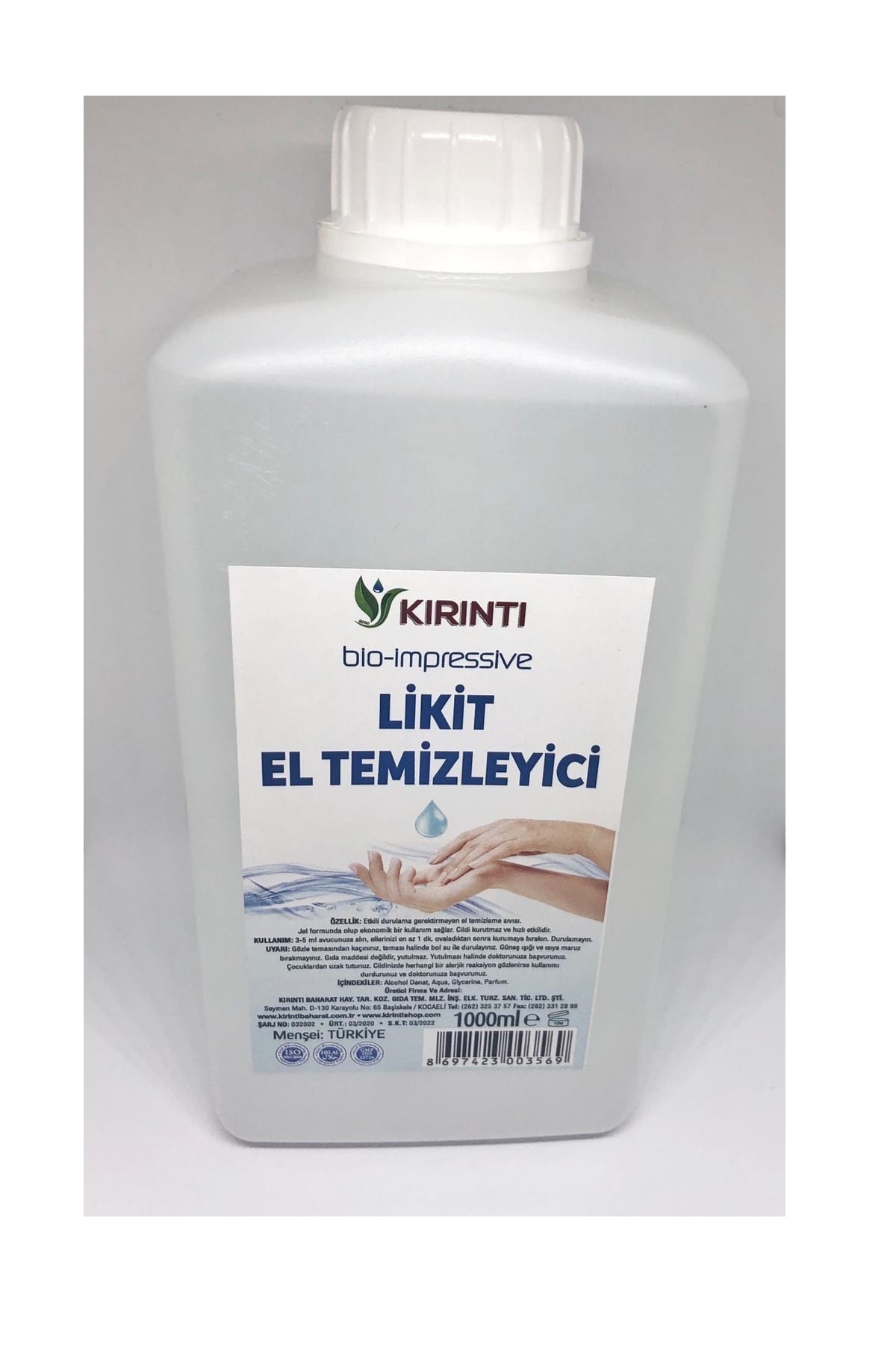 Liquid Hand Cleaner 1000 Ml Disinfectant