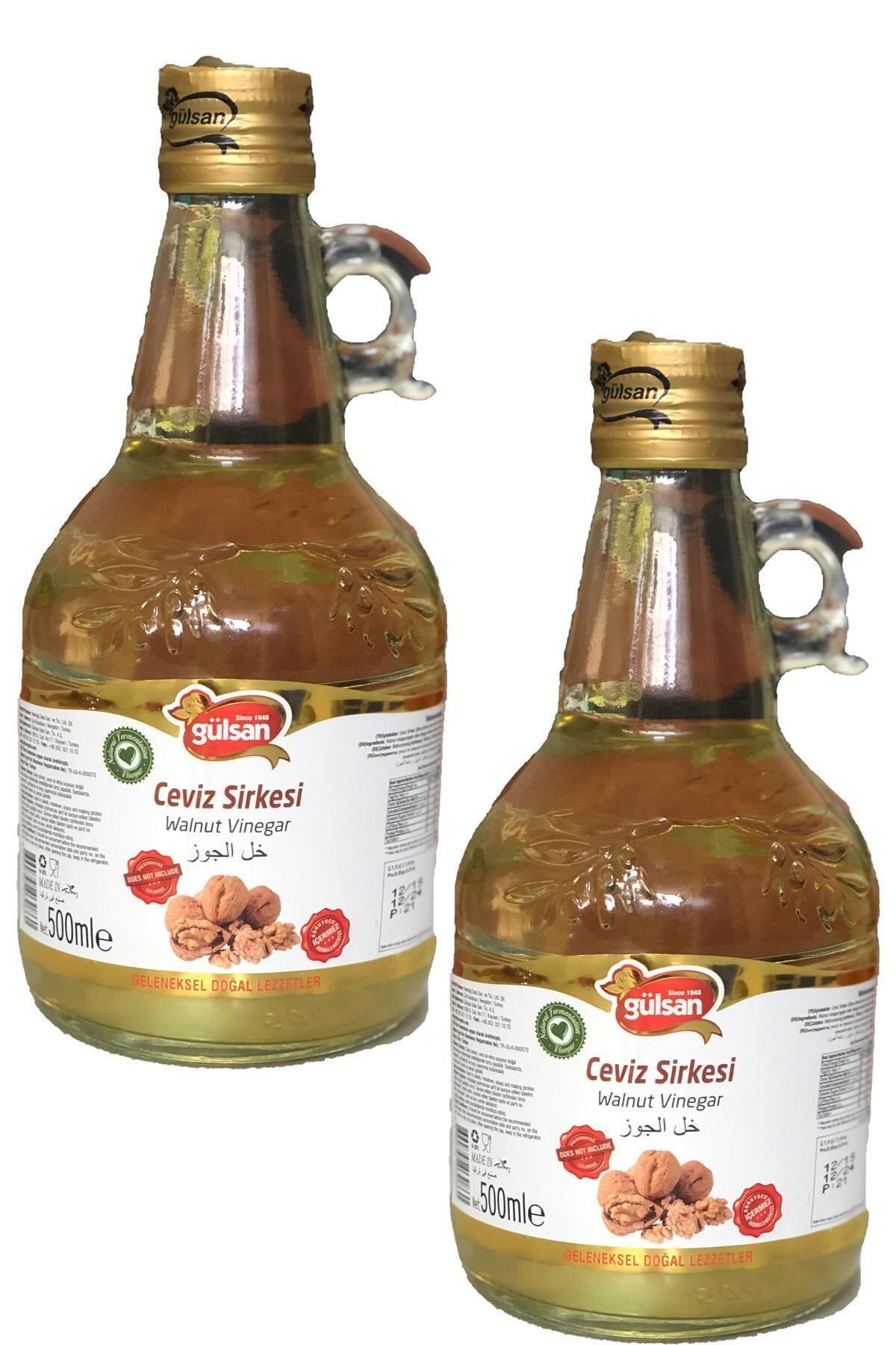 gulsan ceviz sirkesi 500 ml cam sise