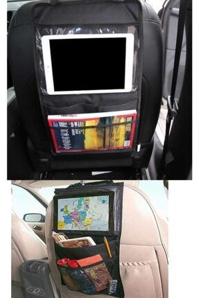 Araç Kotuk Arkası 2 Cepli Universal Telefon Tablet Tutucu Alet EST0000006044