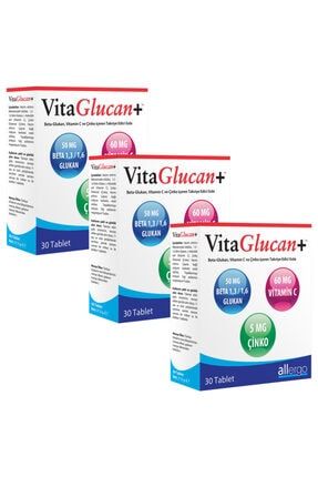 Allergo Vita Glucan 30 Tablet Beta Glucan Vitamin C Cinko Skt 04 2023 Trendyol