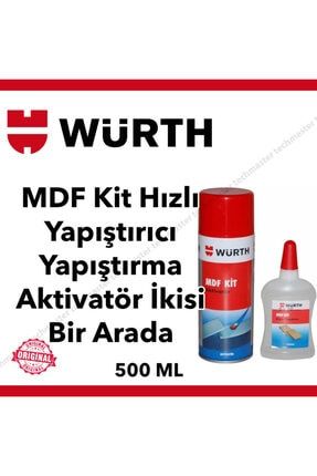 Würth Mdf Kit Hızlı Yapıştırıcı Yapıştırma Aktivatör 2si Bir Arada wurth-mdf-kit