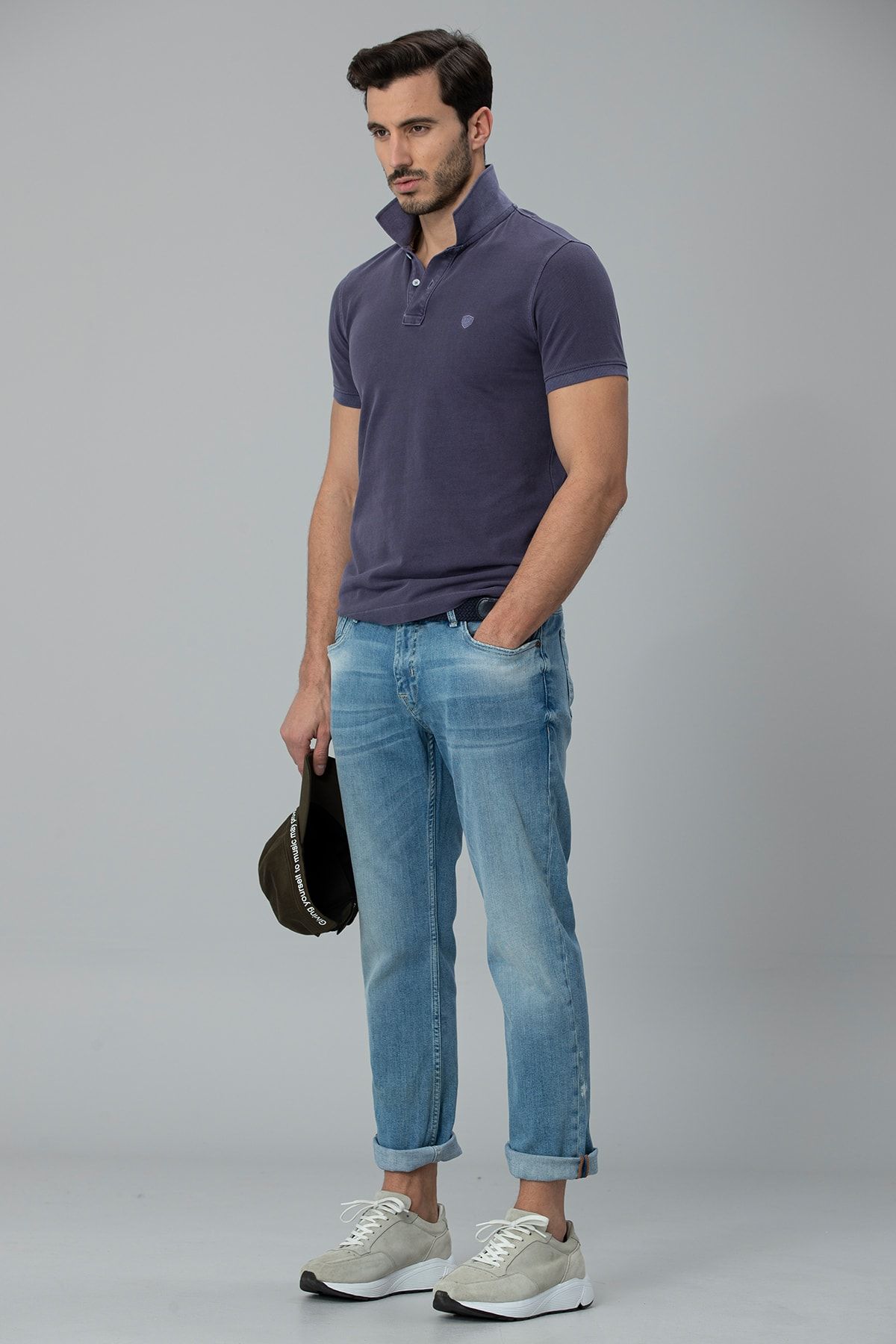 Lufian Ege Smart Jean Pantolon Regular Fit Gök Mavi MB7875