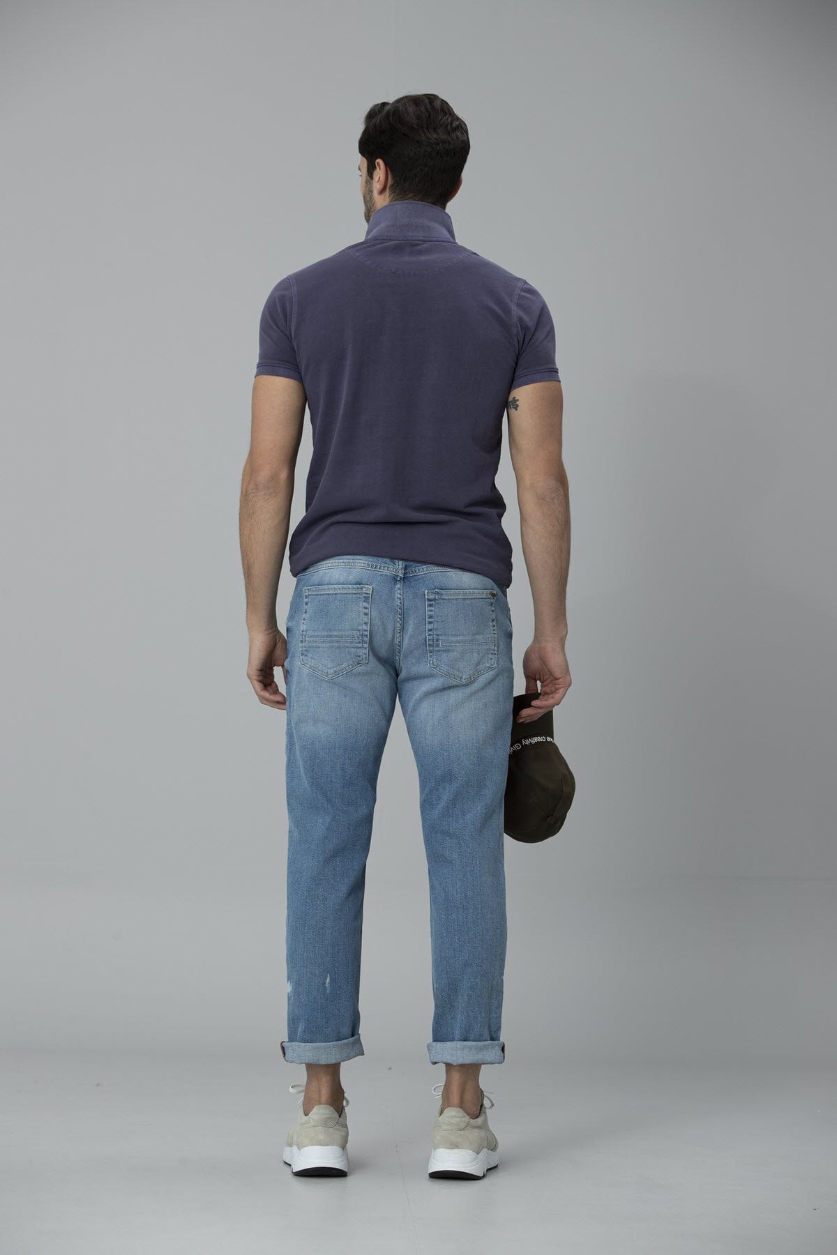 Lufian Ege Smart Jean Pantolon Regular Fit Gök Mavi MB7875