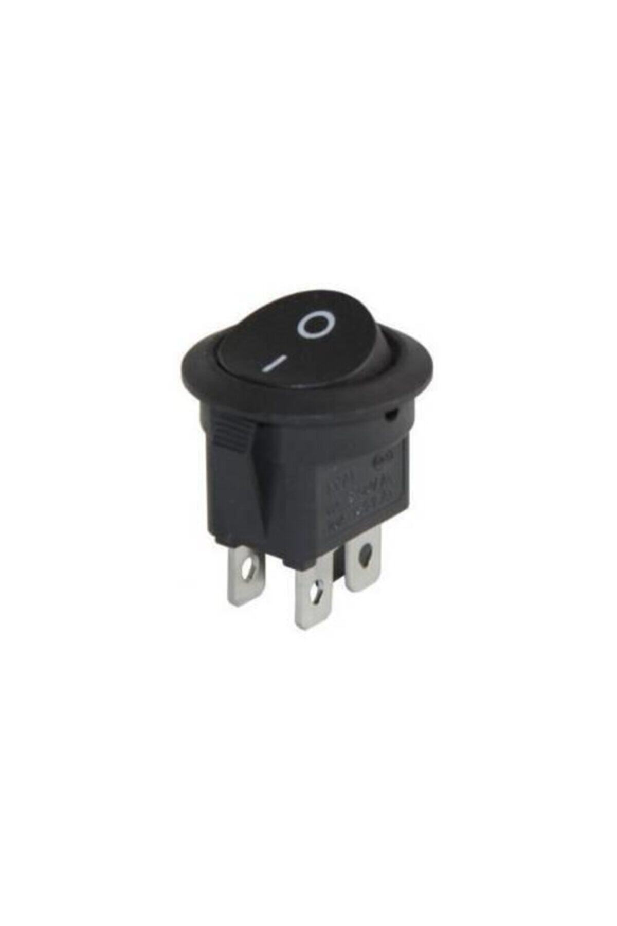 Site Hırdavat-Ic-133-4 Black Round Unilluminated Switch On/off Switch 4p 1