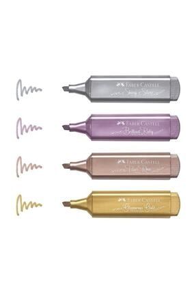 Faber Castell Faber Fosforlu Kalem Metalik Renkler 4 Lu Set F154640 Trendyol