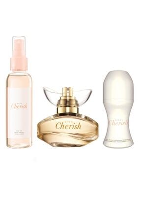 Cherish Edp 50 ml Kadın Parfümü 5050136424190 +- Vücut Spreyi 100 ml + Roll On 50 ml cherish-parfum-seti