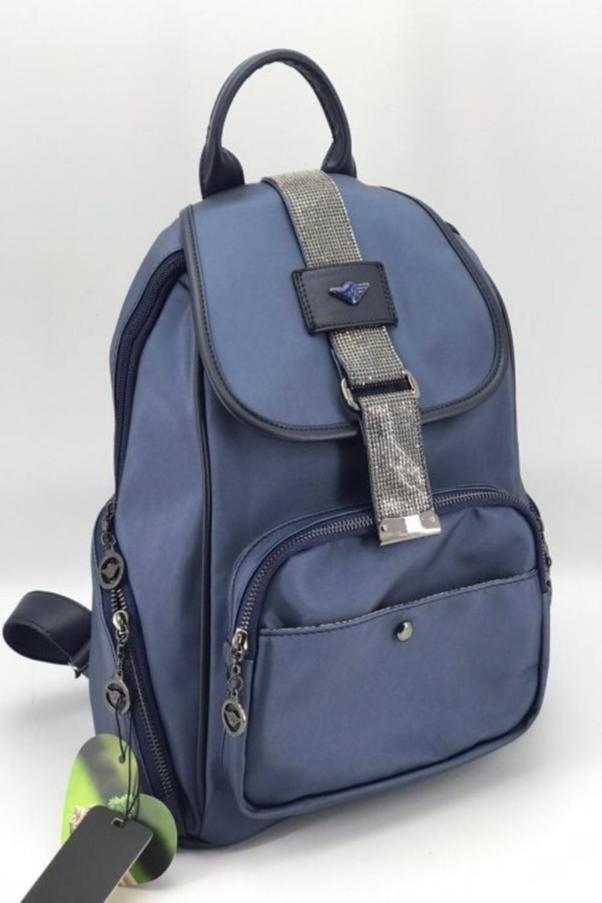 Mega Women s Navy Blue Backpack Trendyol