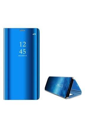 Cepmarketim Samsung Galaxy A70 Aynali Kapakli Kilif Clear Wallet Flip Cover Mavi Trendyol
