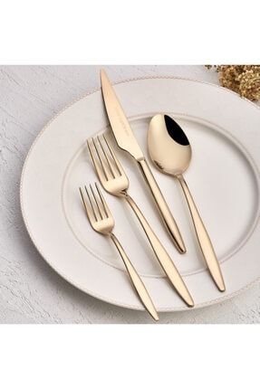 Karaca Pure Gold 60 Parca Catal Kasik Bicak Takimi Trendyol