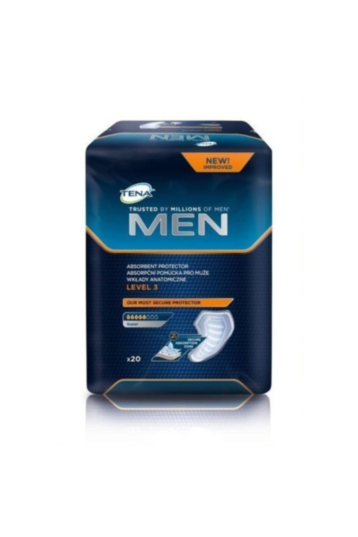 Tena Men Level 3 Super 5 Damla Erkek Mesane Pedi 20'li Fiyatları,  Özellikleri ve Yorumları