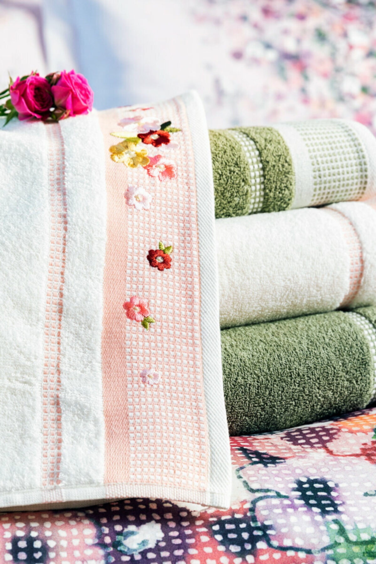 حوله  سبز ازدیلکÖzdilek | PR-ROSEBUDBESTSET01327 اورجینال - تصویر 6
