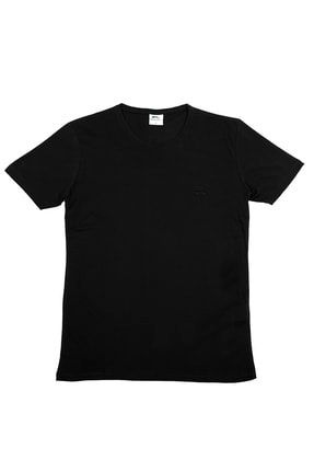 Sander Büyük Beden Erkek Polo T-shirt Siyah ST11TE083B