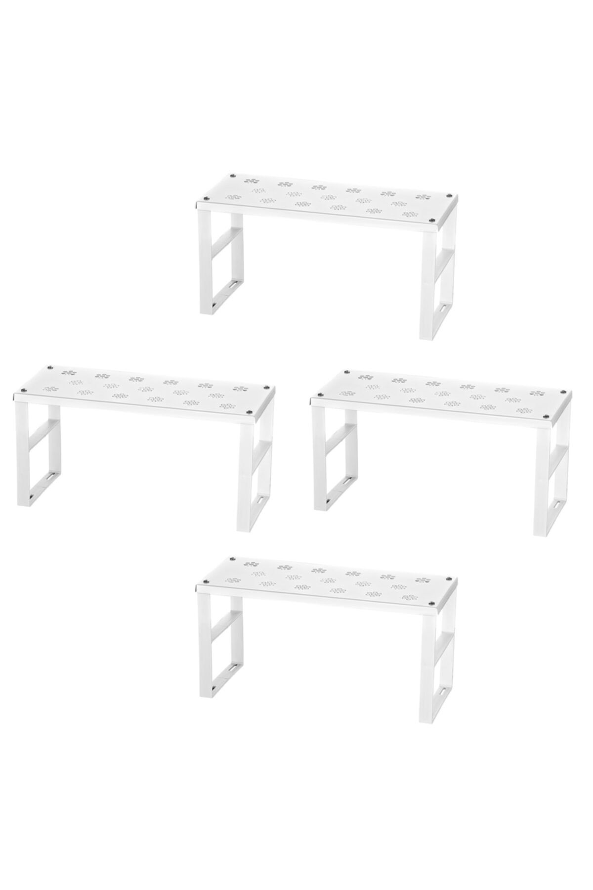 ORGANİZERS-Rafturi metalice mici de 4 - Organizator în dulap, rafturi pentru farfurii și suport pentru pahare 1