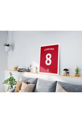 Steven Gerrard Poster Tablo, Liverpool, Premier League, Dijital Tasarım Tablo KYNCKSTEGERR