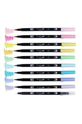 Dual Brush Pen 10 Renk Set Pastel OFF.TOMW00017
