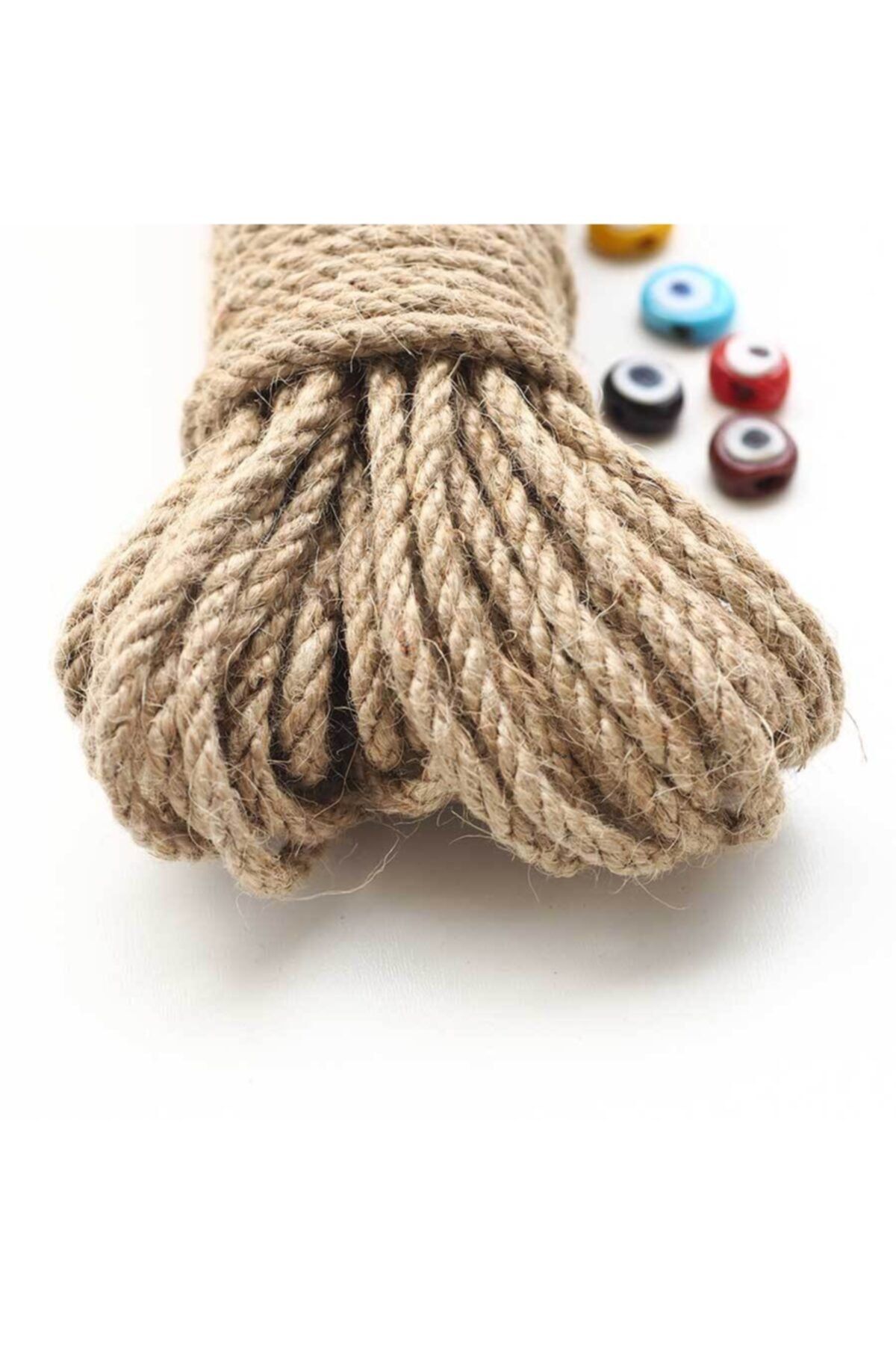 izmir Bitpazar 4mm 5 Meters Jute Rope Rope Hessian Rope Decoration Rope