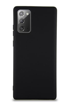 Samsung Galaxy Note 20 Kapak Içi Kadife Lansman Silikon Kılıf - Siyah KZY_LANSM_SAMNOTE20