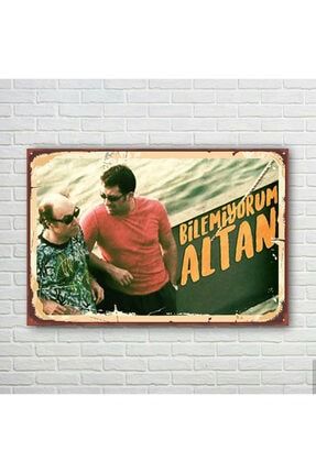 Bilemiyorum Altan Retro Ahşap Poster ALTANRP