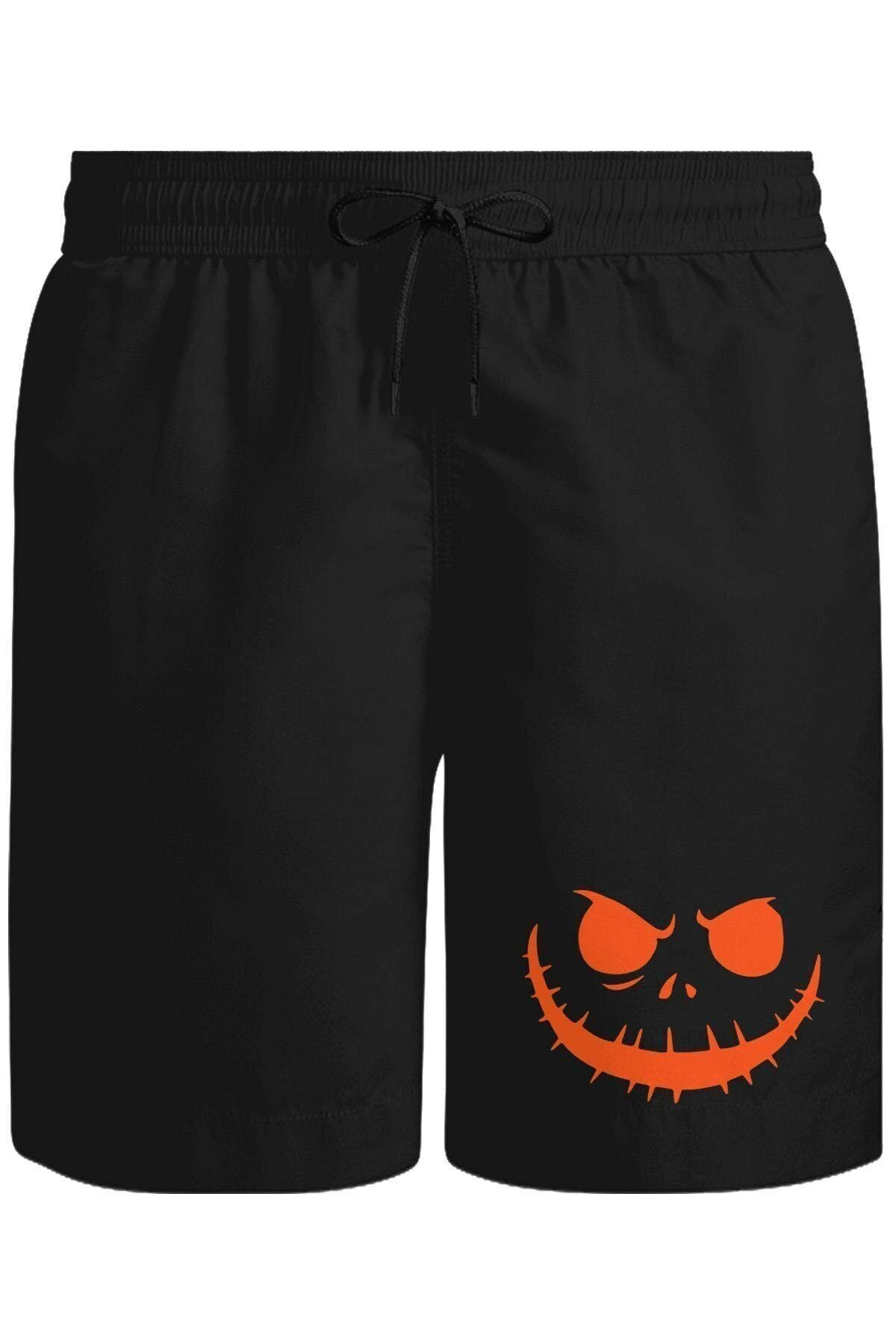 HobyUsa Pantaloni Scurți Negri De Halloween De Halloween Unisex - XL