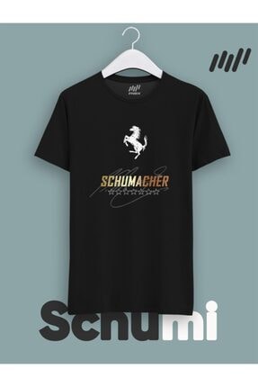 Michael Schumacher Premium Altın Parlak T-shirt 1268