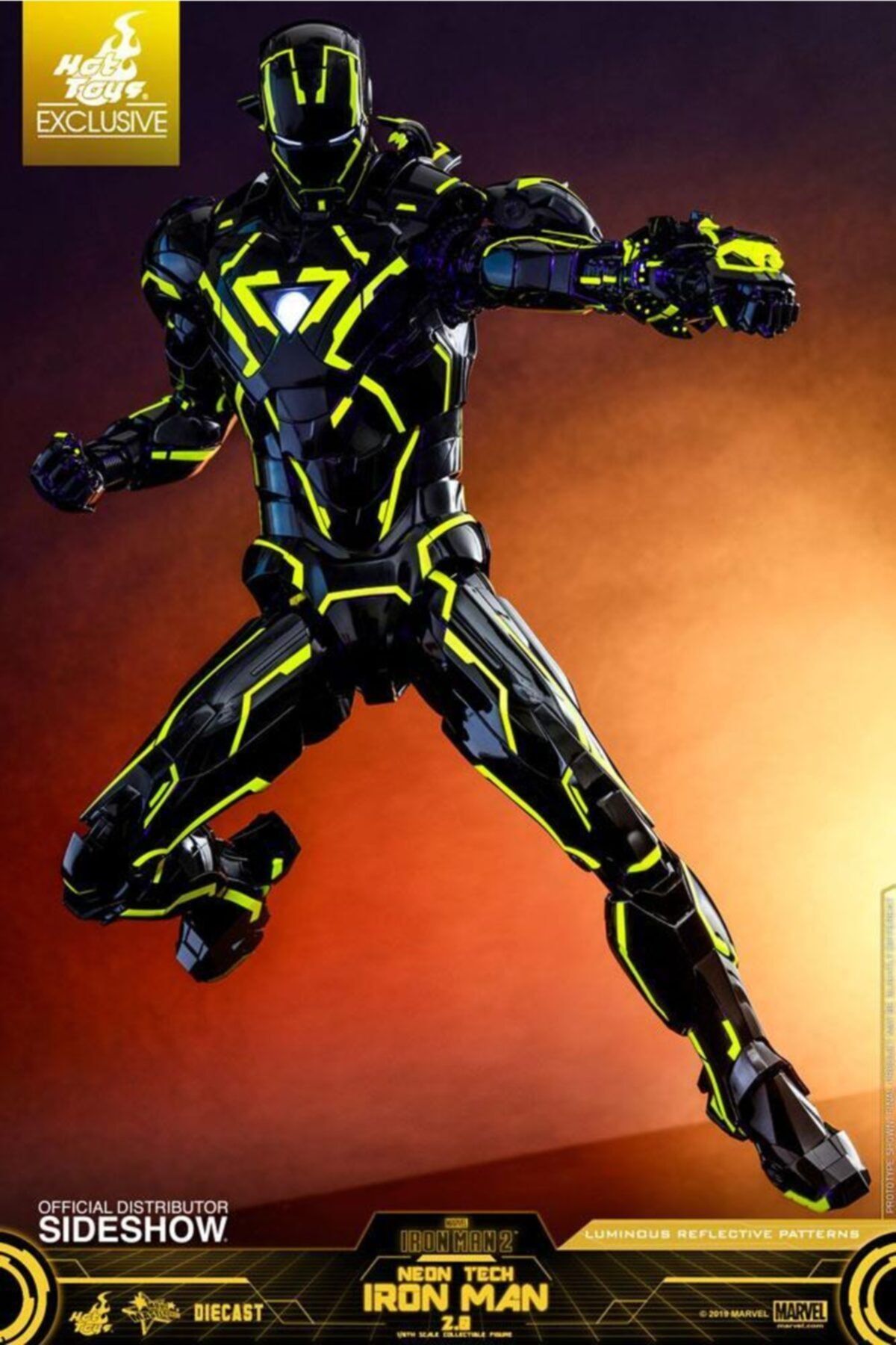 Hot Toys Neon Tech Iron Man 2.0 Diecast Exclusive Sixth Scale