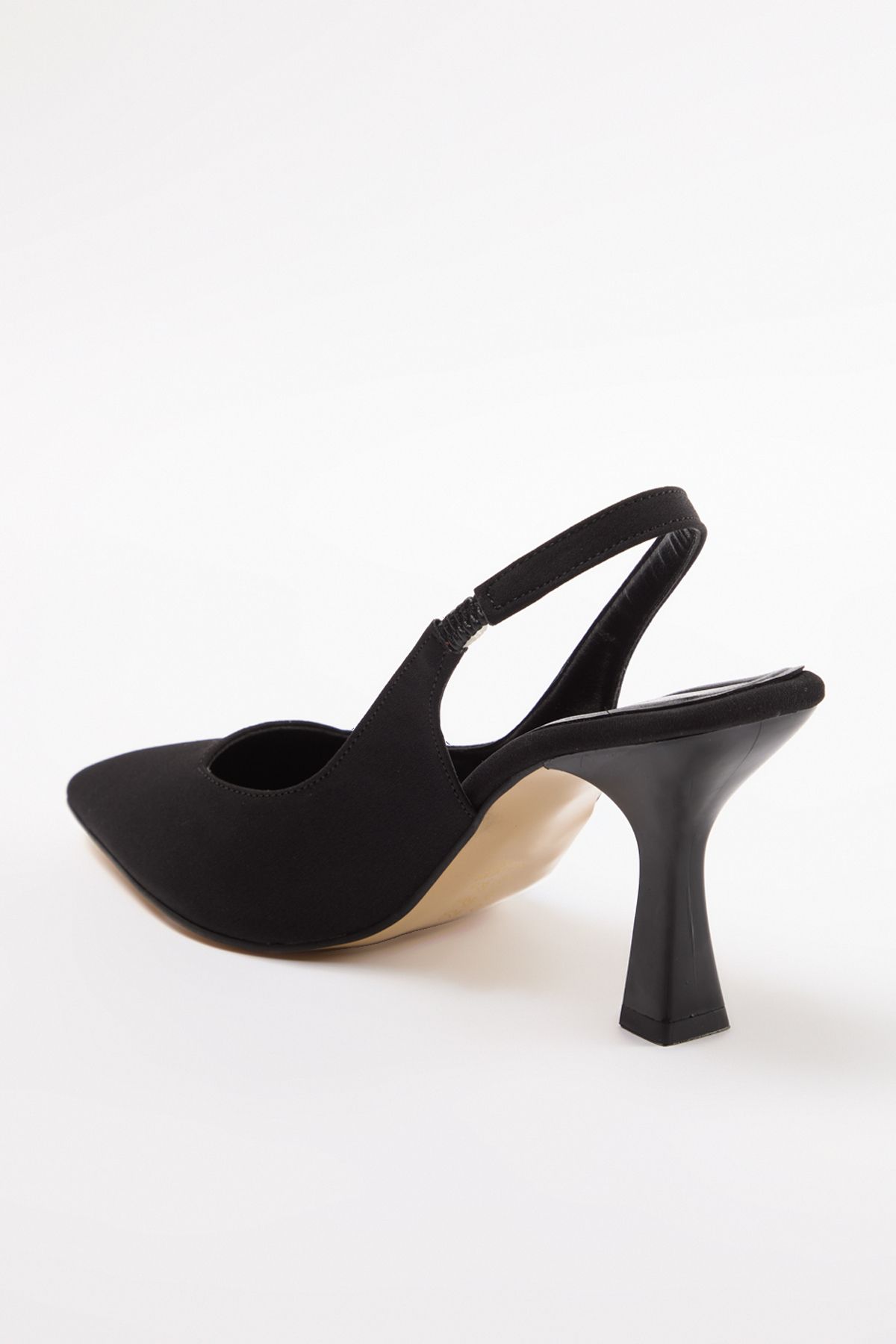 TRENDYOL SHOES-Schwarze Damenschuhe mit spitzer Zehenpartie und offenem Rücken und dünnem Absatz TAKAW25TO00010 6