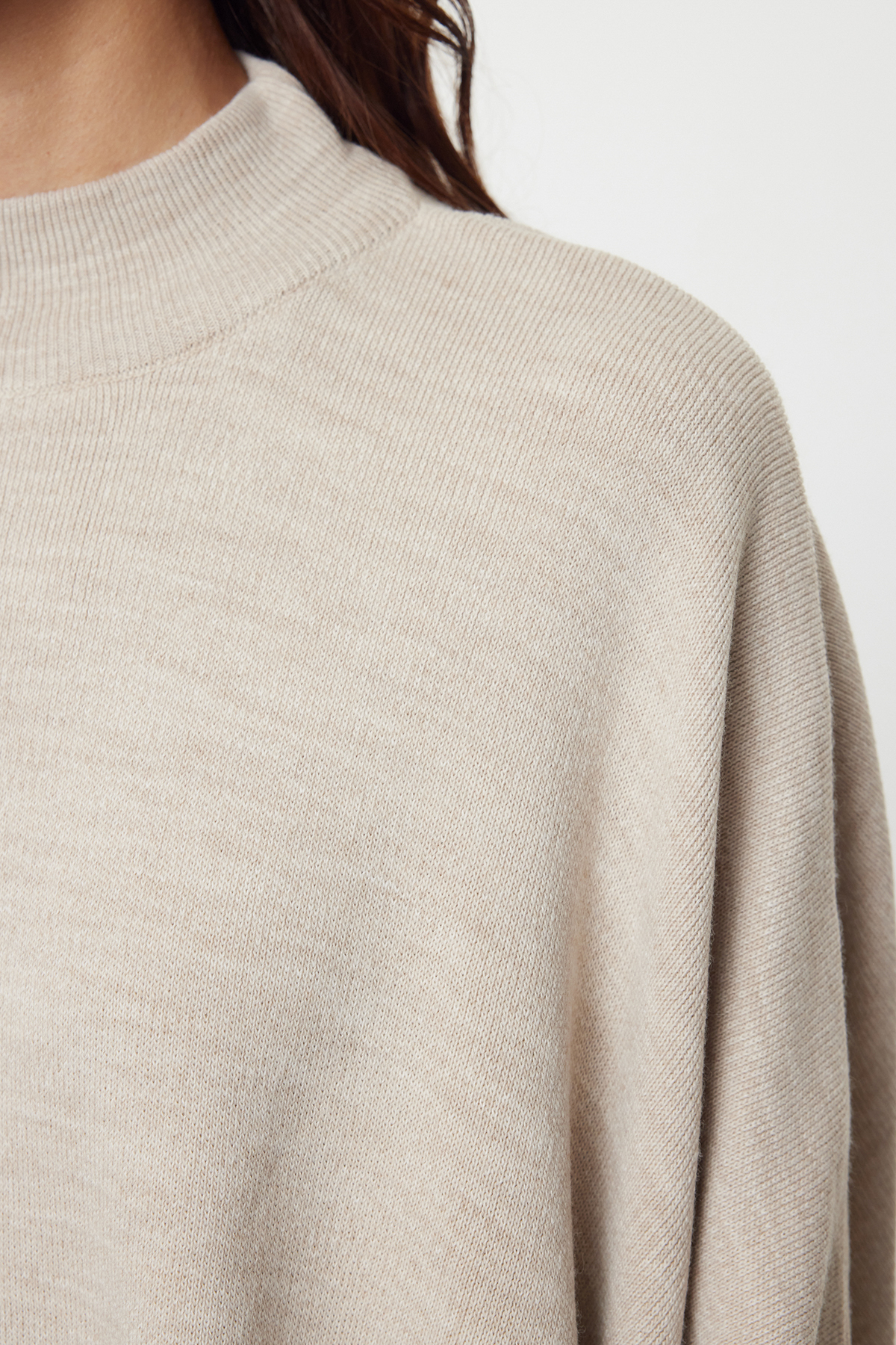 Trendyolmilla  Taş Geniş Kalıp Dik Yaka Triko Kazak TWOAW25KZ00336 - Görsel 6