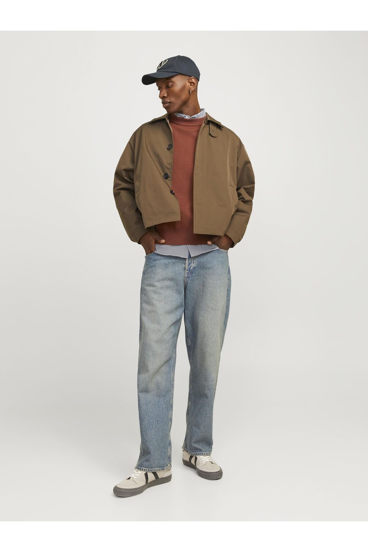 پلیور جک اند جونز مردانه اکریلیک قهوه ای  راسته Regular/رگولار    بیسیک کژوال/روزمره | Jack & Jones 12261852 BD - تصویر 4