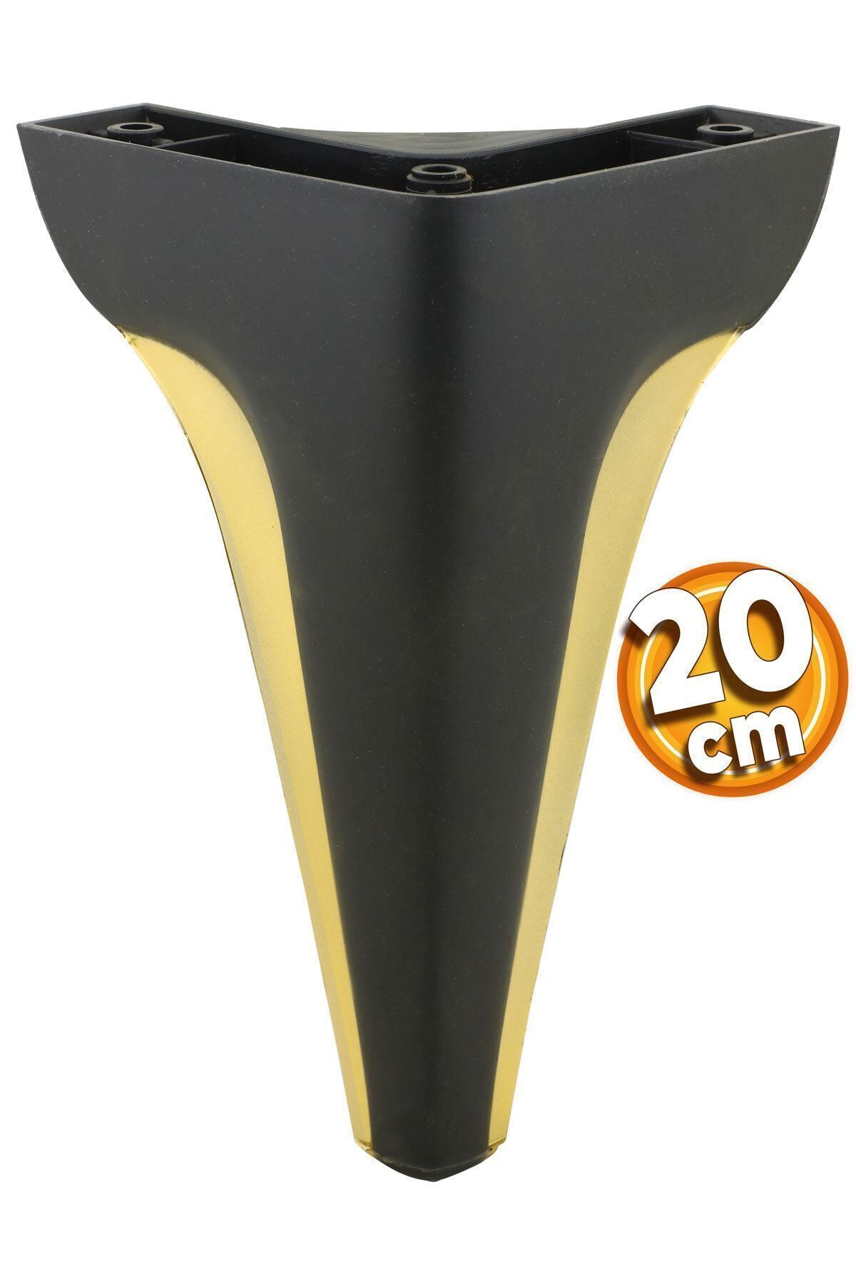 Badem10 Endülüs Mobilya Kanepe Tv Ünitesi Konsol Koltuk Ayağı Siyah Renk 20 Cm Ayak