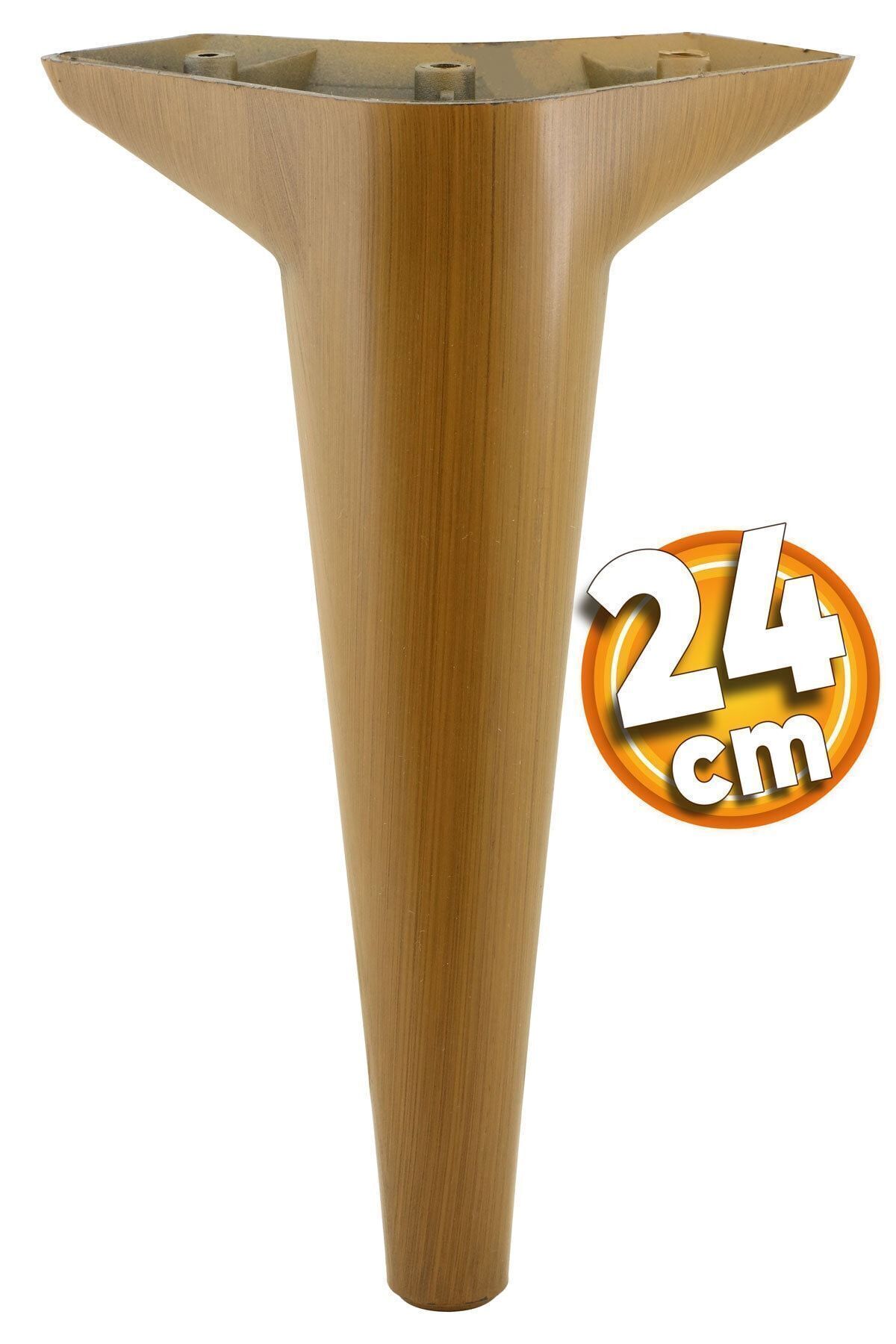 Badem10 Aspen Lüks Mobilya Kanepe Koltuk Tv Ünitesi Konsol Yükseltici Ayağı Ayakları 24 Cm Ahşap Desenli