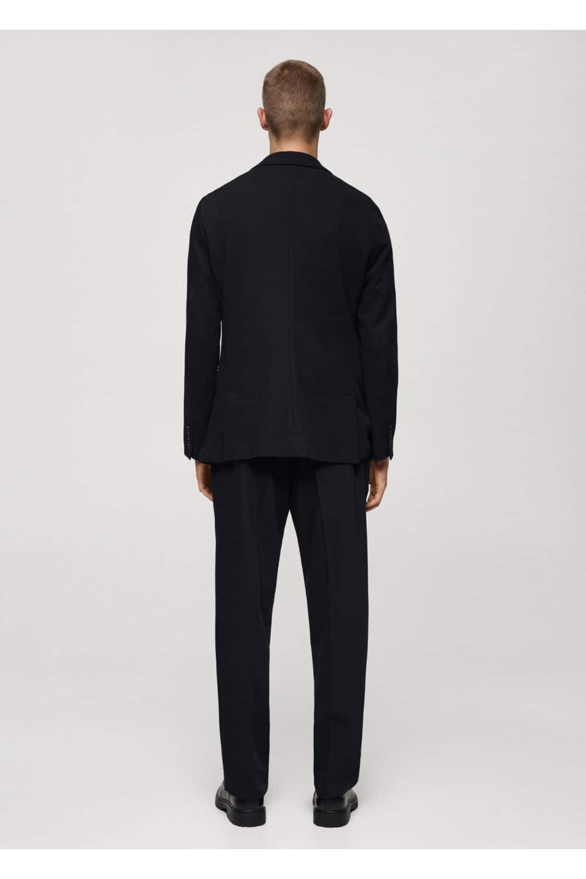 ژاکت مردانه آبی سرمه ای منگو | 77055970 اورجینال - تصویر 4