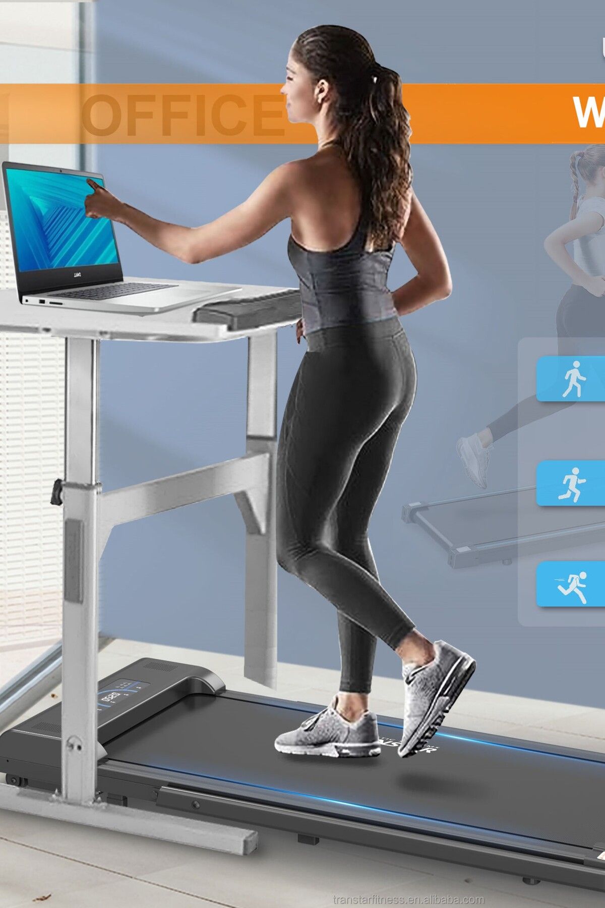 MUHEN Taşınabilir ve Uzaktan Kumandalı LED Ekranlı Koşu Bandı – Anti-Slip Yüzeyli, Telefon Tutuculu