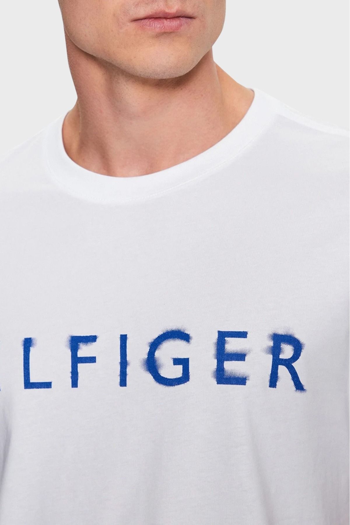 Tommy Hilfiger تی شرت مردانه یقه خدمه با تناسب معمولی 100% نخی