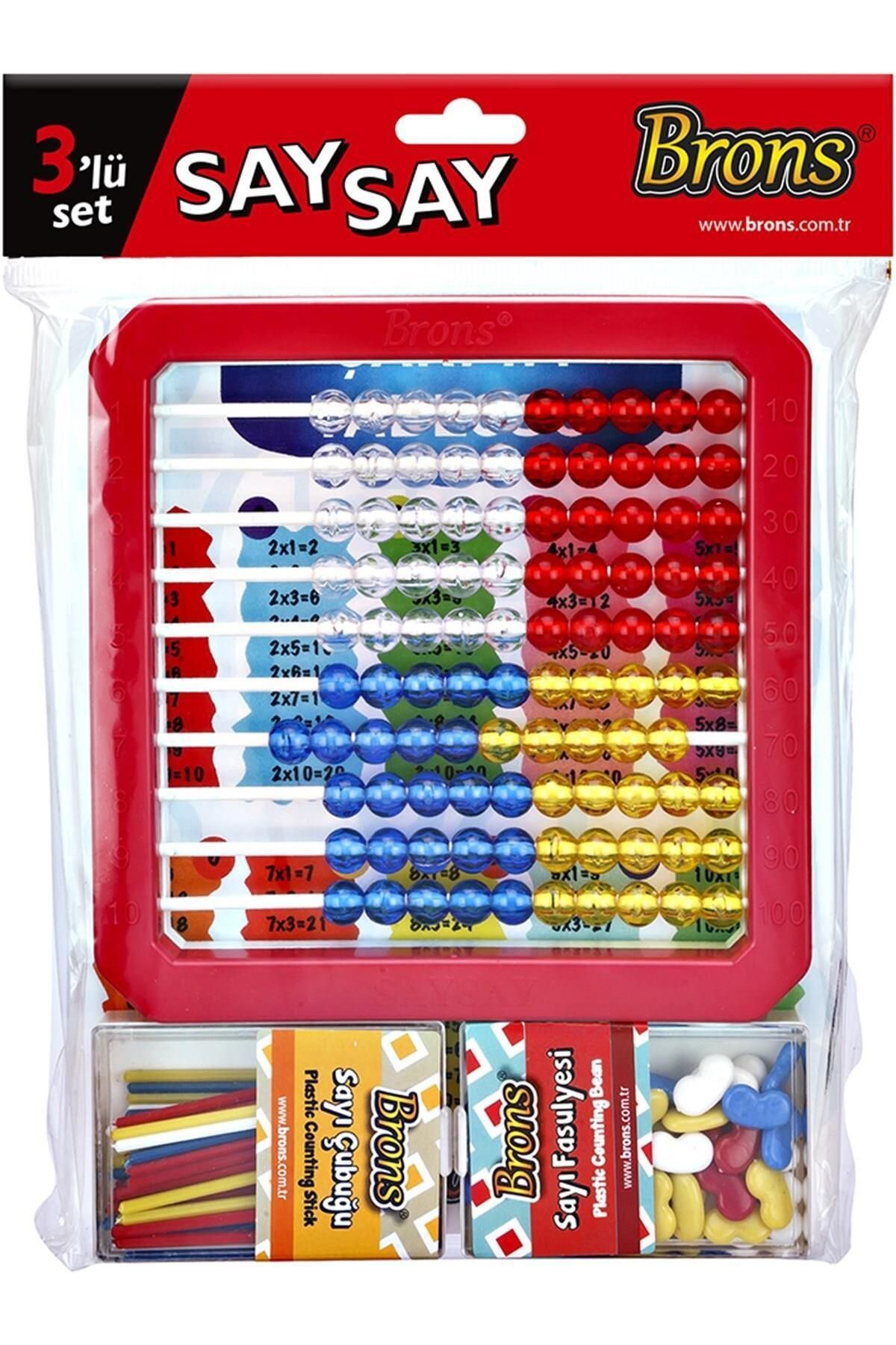 Brons-Mishap Abacus Set with Sticks and Beans - Mixed Color 1 Piece 3