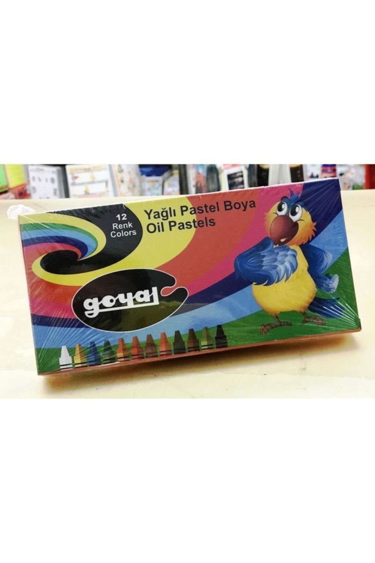 Yerli Goyal Pastel Boya Karton 12 Renk Yuvarlak Ptl-102