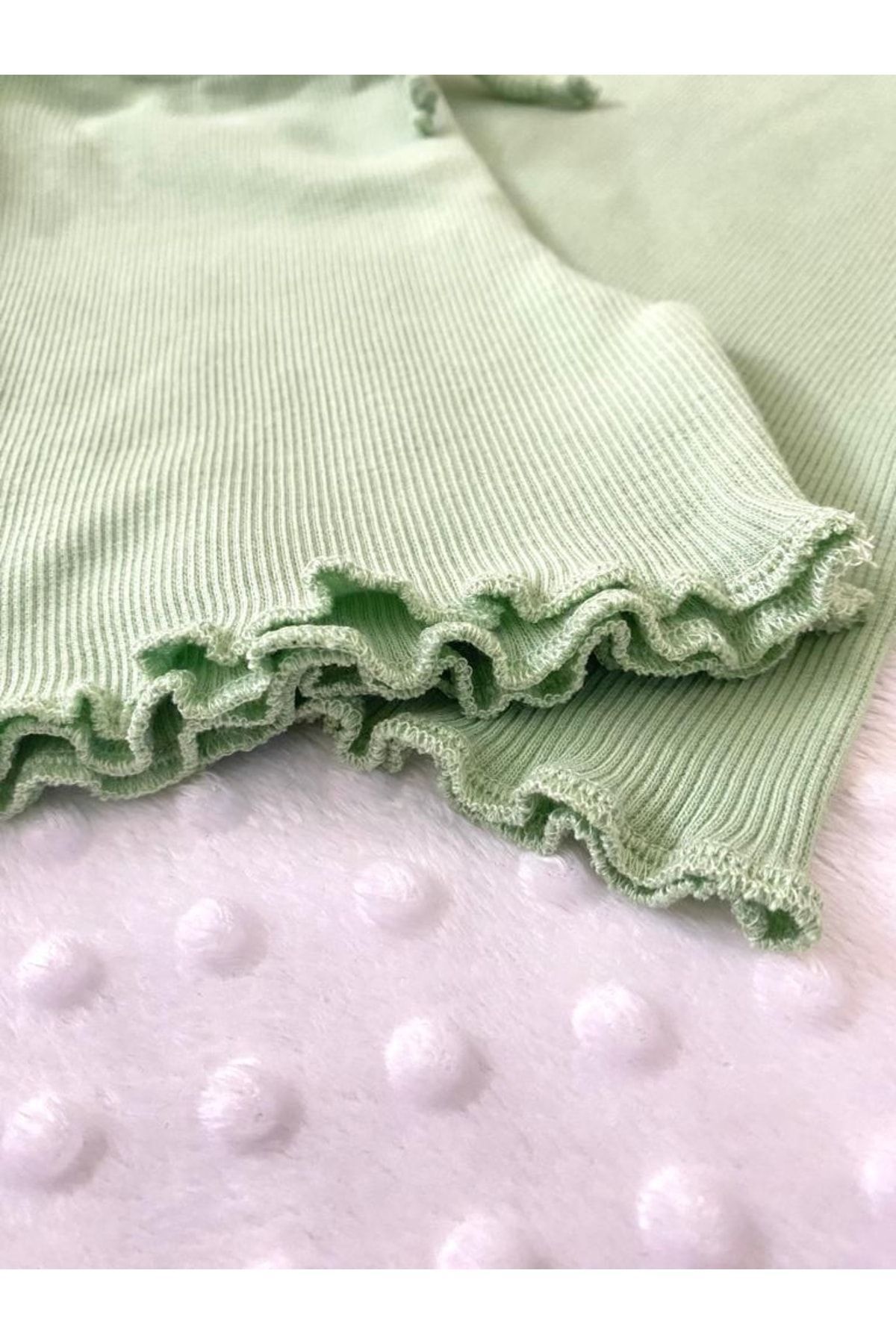 ARYA BABY Kaşkorse Kolu Fırfır Detaylı 2 Li Kız Şortlu Takım, Kız Alt-üst Takım fotoğrafı 6 (önizleme)