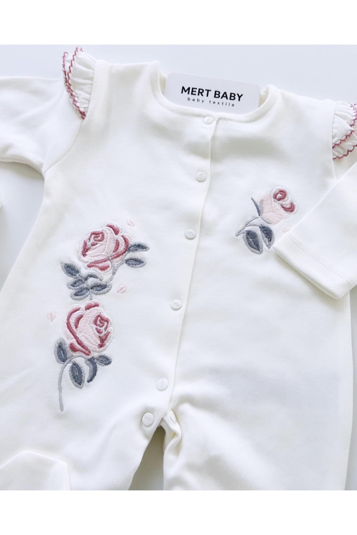 ست نوزادی دخترانه اکرو Mert Baby | ED54701E اورجینال - تصویر 3