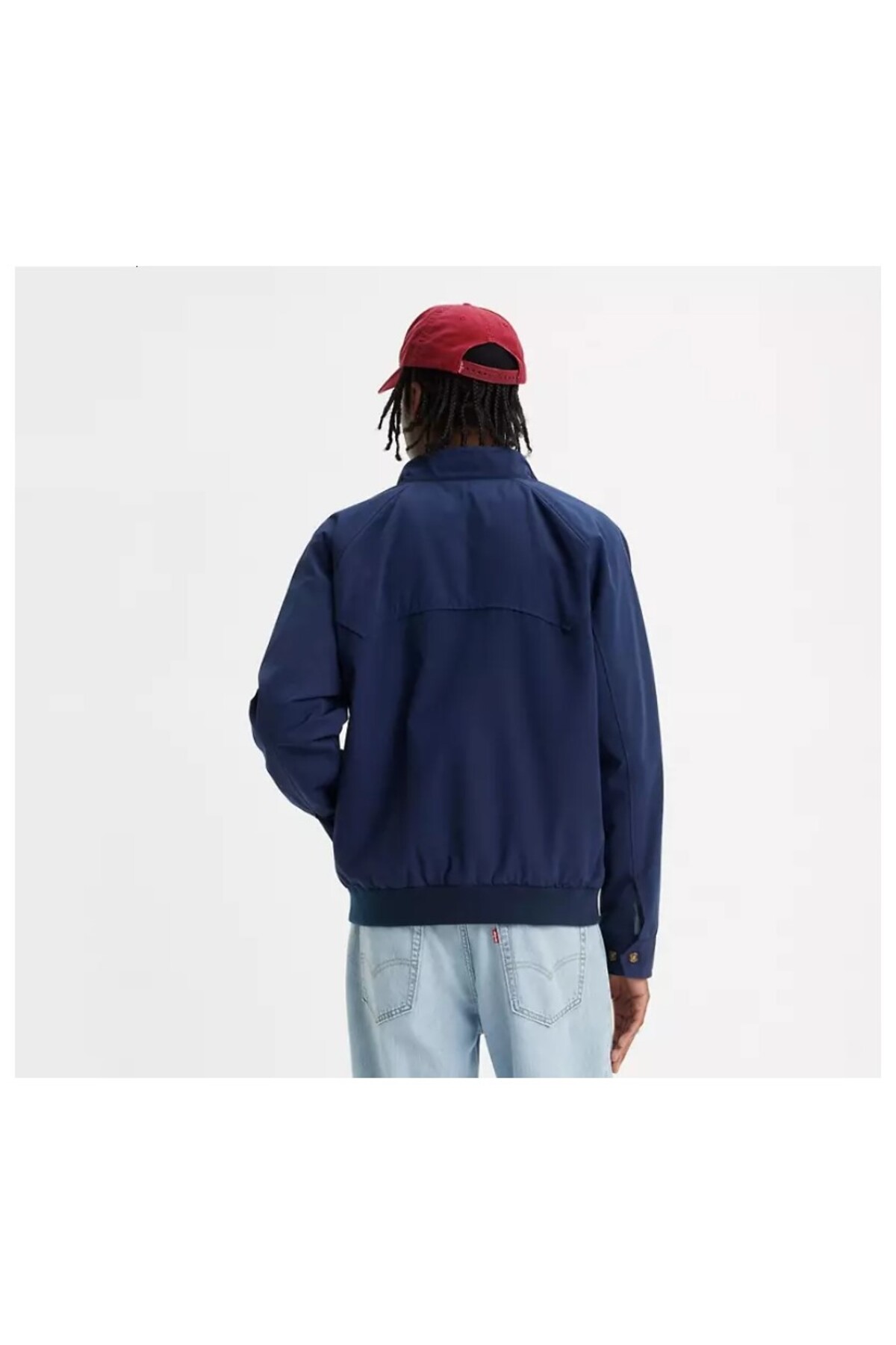 کاپشن لیوایز مردانه پنبه-پلی استر آبی طرح دار راسته Regular/رگولار    بامبر Daily/روزانه | Levi's 7235 TR - تصویر 3