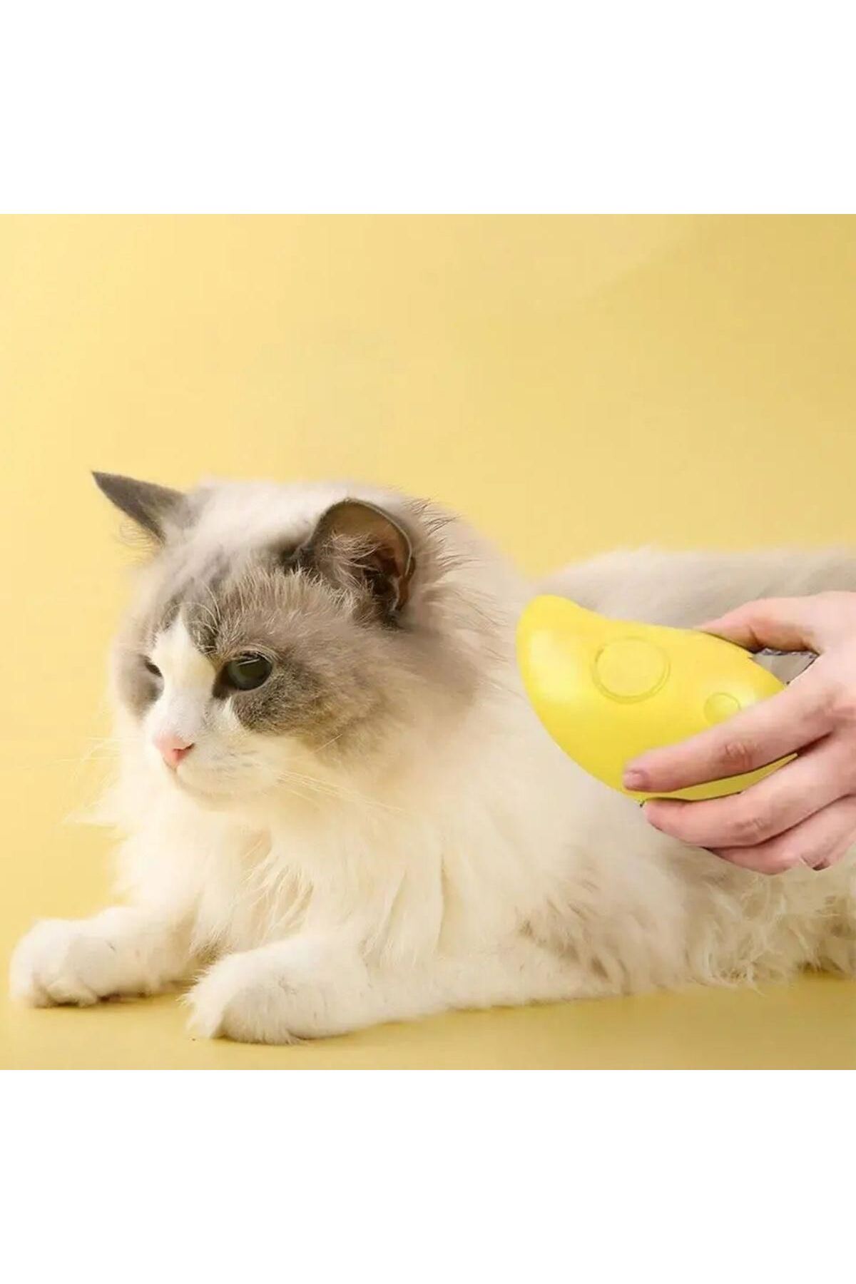 TMS ® Buharlı Yumuşak Silikon Uçlu Kedi & Köpek Tüy Tarama Tarağı Yıkama Fırçası