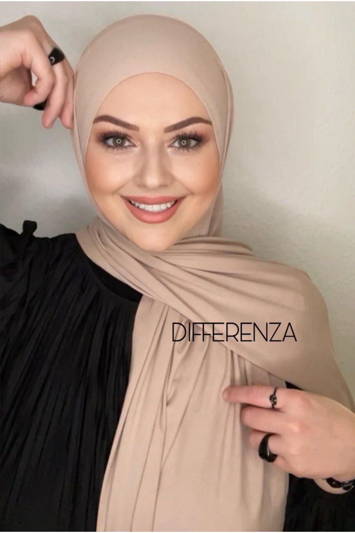 Differenza-شال قطن ممشط حلو - مينك 3