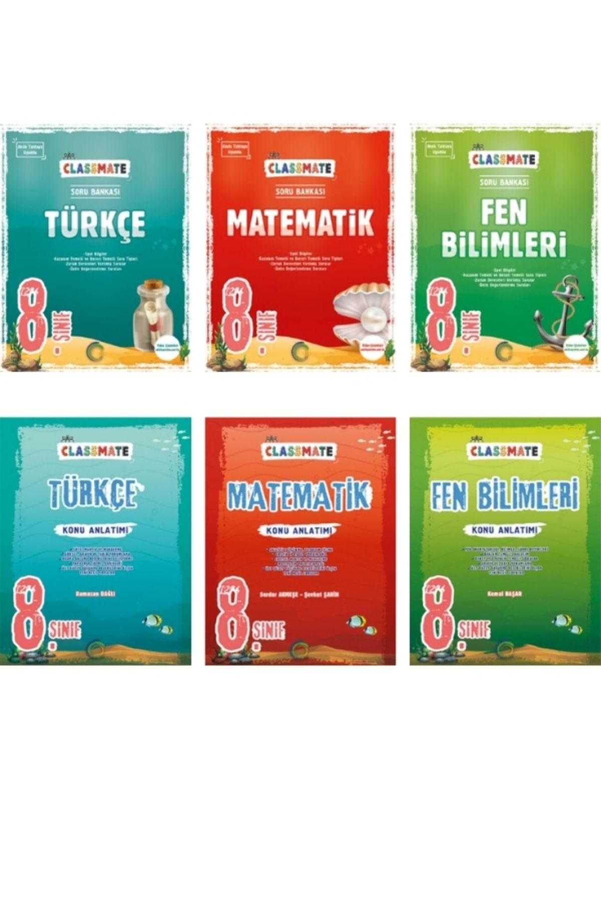 8.Sınıf  Classmate Türkçe-Matematik-Fen Bilimleri Konu Anlatımı ve Soru Bankası 2025   6 Kitap