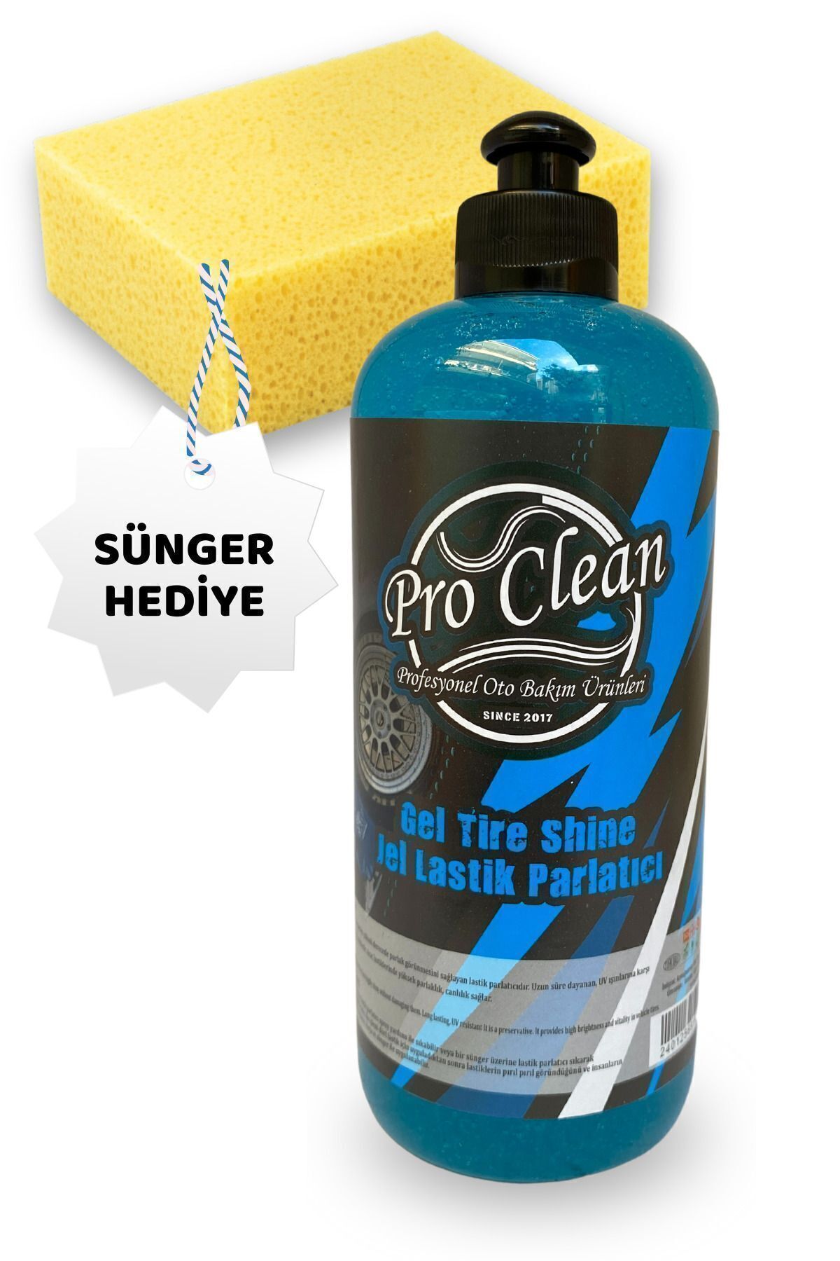 Lastik Parlatıcı Jel 500ml Sünger Hediyeli