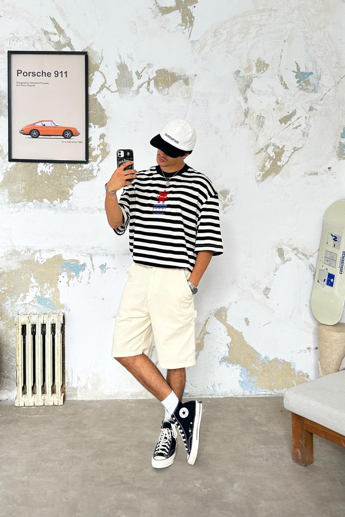Flaw Wear-Casual Regular Fit Fabric Shorts 3