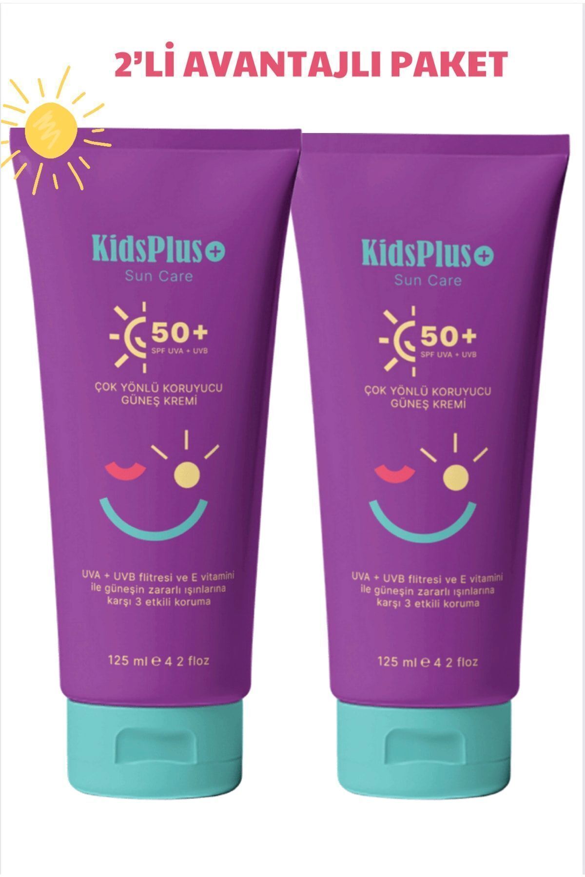 Spf50 Sun Care Cream(100-100 ML)-yüksek Koruma-baby Güneş Kremi (kids Plus ) — kidsbaby