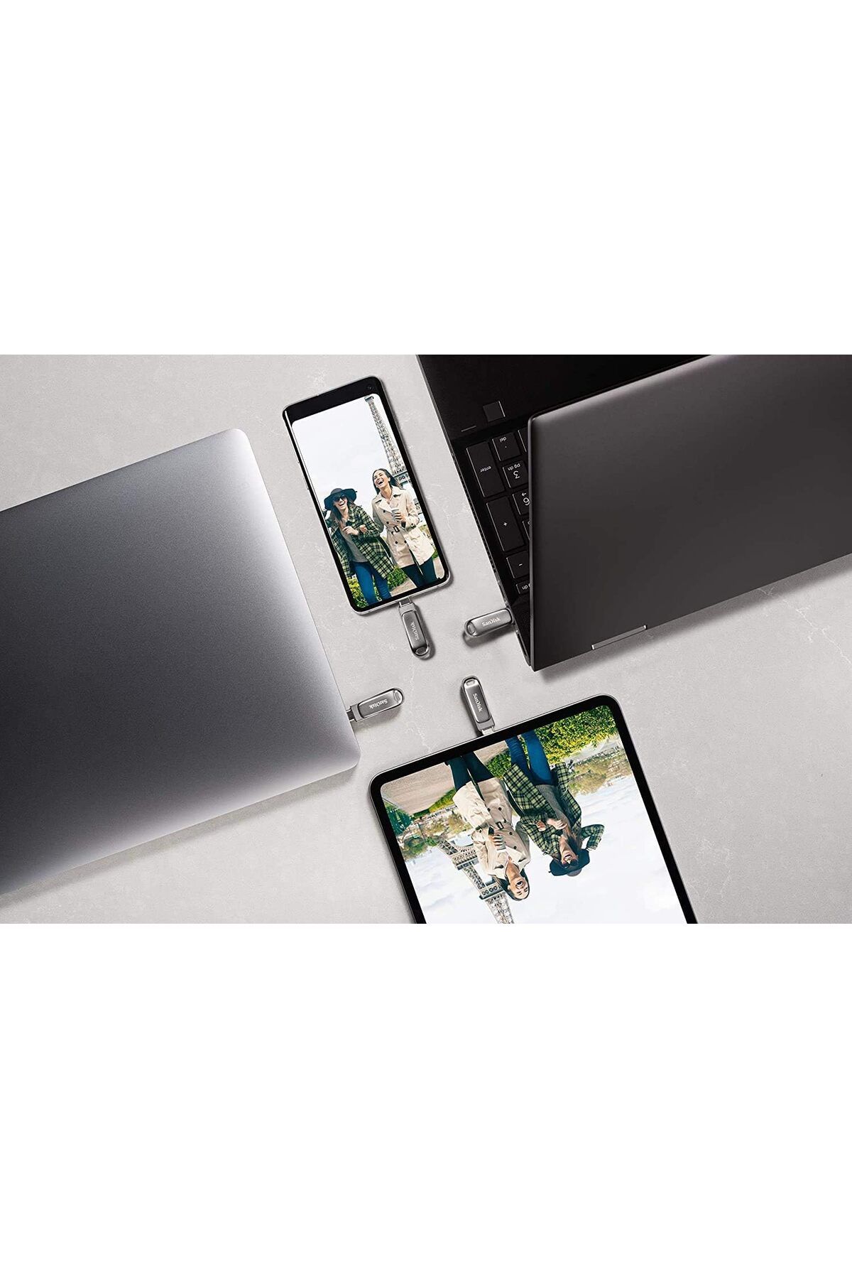 SanDisk-Ultra Dual Drive Luxe USB Type-C Flash Drive 128GB Silver 5