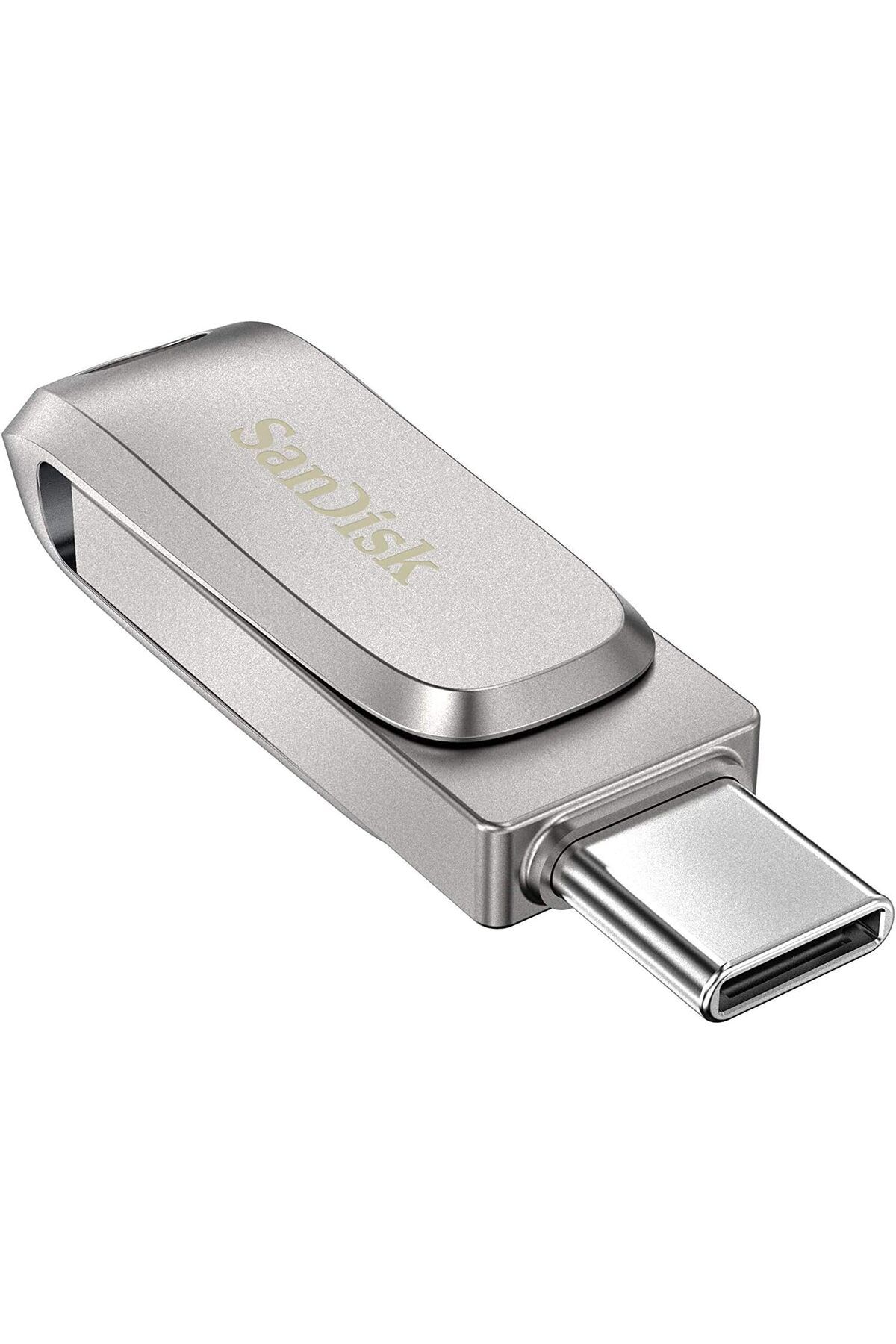 SanDisk-Ultra Dual Drive Luxe USB Type-C Flash Drive 128GB Silver 3