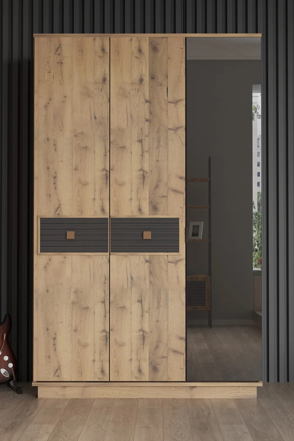 Arya Atlantic Pine 3 Door Wardrobe