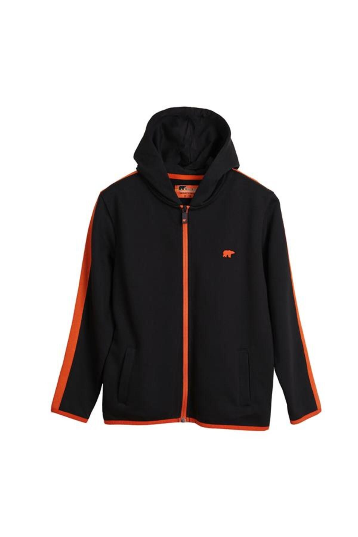 سویشرت Darrel Full Zipper JR 24.06.12.003 مشکی Bad Bear